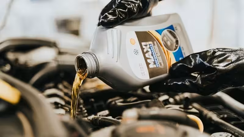 Oil Change service at Tire Point Automotive in New Westminster, BC